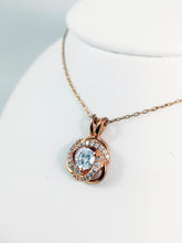 Load image into Gallery viewer, 925 Silver Rose Gold, Rose pendent +Chain
