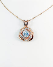 Load image into Gallery viewer, 925 Silver Rose Gold, Rose pendent +Chain
