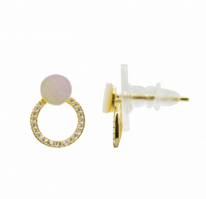 Mini Mother of Pearl Circle Ear Fan