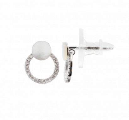 Mini Mother of Pearl Circle Ear Fan
